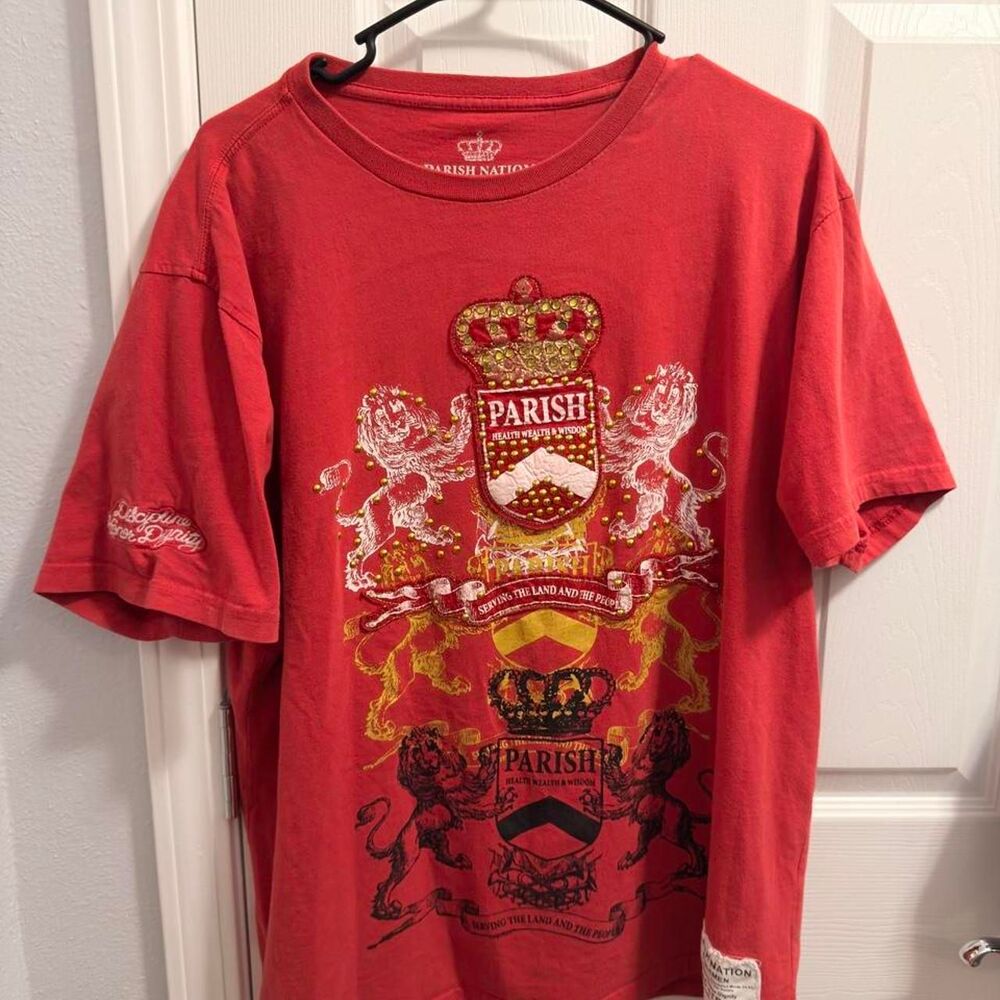 Unbranded Men's Red and Orange T-shirt